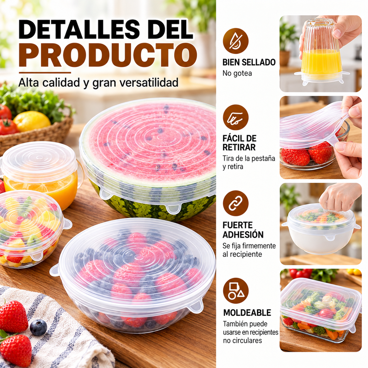 Tapas de Silicona