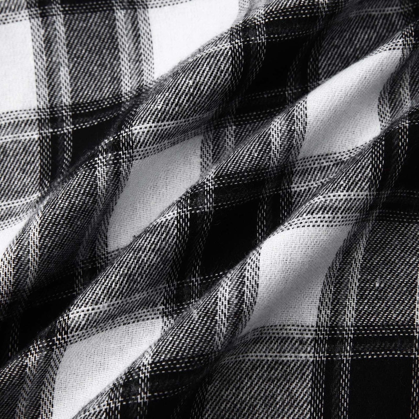 Men'S Casual Plaid Flannel Jacket with Hoodie Lightweight Fall Winter Long Sleeve Button down Plaid Flannel Hooded Shirt Gray M