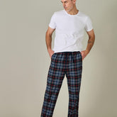 Men'S Pajama Pants Cotton Flannel Plaid Lounge Fleece Warm Sleepwear Pants PJ Bottoms Drawstring and Pockets M39/M128