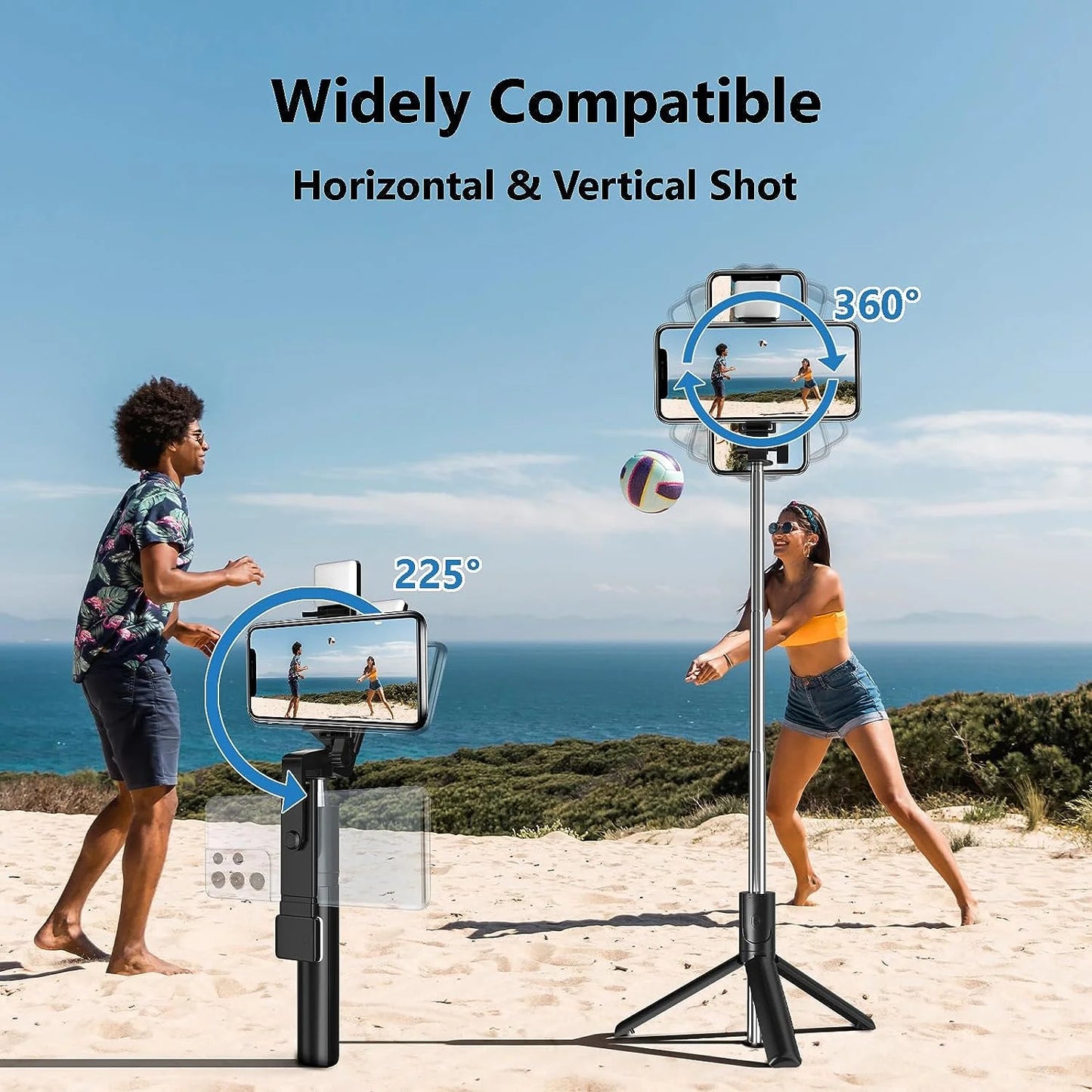 Cmybabee Selfie Stick, Tripod, 40In Retractable  with Remote, 2 Level Fill Light, Selfie Tripod for Iphone Android